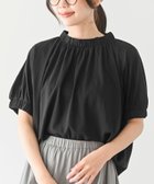 【アールピーエス/rps】のネック スリーブゴム使いTee 人気、トレンドファッション・服の通販 founy(ファニー) ファッション Fashion レディースファッション Fashion for Women カットソー Cut and Sewn Top ギャザー Gathered, Ruffled スリーブ Sleeve, Long Sleeve / Short Sleeve 夏 Summer 春 Spring S/S・春夏 SS, Spring/Summer, Warm Season thumbnail ブラック|ID: prp329100004745043 ipo3291000000034576921