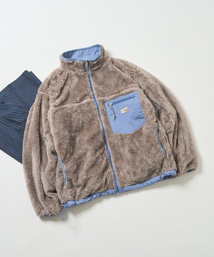 【フリークスストア/FREAK'S STORE】の配色 リバーシブル ボアジャケット/フリースジャケット 【レジャー/アウトドア】 25AW インテリア・キッズ・メンズ・レディースファッション・服の通販 founy(ファニー) 　ファッション　Fashion　レディースファッション　Fashion for Women　アウター　Coat / Outerwear Collection　レディースジャケット・軽アウター　Jackets　2025年　2025　2025-2026秋冬・A/W　Autumn/Winter 2025–26 AW25–26　冬　Winter / This Winter　おすすめ　Recommended / Our Picks　アウトドア　Outdoor Clothing　ジャケット　Jacket, Outerwear　ポケット　Pocket, Pocket Detail　リバーシブル　Reversible, Two-Sided　A/W・秋冬　Autumn/Winter　ブルー|ID: prp329100004745053 ipo3291000000034511764