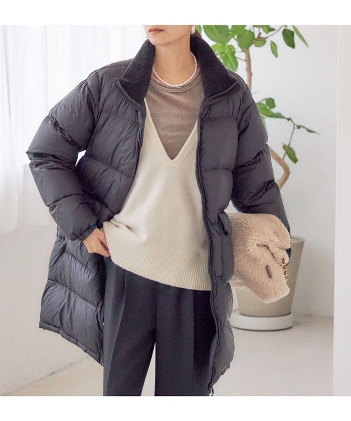 【シップス フォー ウィメン/SHIPS】の【SHIPS別注】TAION 手洗い可能 ネック ボア ダウン コート インテリア・キッズ・メンズ・レディースファッション・服の通販 founy(ファニー) https://founy.com/ ファッション Fashion レディースファッション Fashion for Women アウター Coat / Outerwear Collection コート・ロングコート・ピーコート Long Coats, Peacoats & More ダウンジャケット・軽量ダウン Warm & Lightweight Down Jackets インナー Innerwear キルト Quilt, Quilted Fabric スウェット / スエット Sweatshirt, Sweatwear スポーツ Sports, Activewear スリット Slit, Slit Detail ダウン Down, Puffer フロント Front, Front Design ポケット Pocket, Pocket Detail 別注 Limited Edition, Custom Order 防寒 Cold Protection, Winter-Ready 旅行 Travel 2025年 2025 2025-2026秋冬・A/W Autumn/Winter 2025–26 AW25–26 |ID: prp329100004745065 ipo3291000000034851002