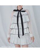 【スナイデル/SNIDEL】のティアードラッフルミニドレス WHT[001]|ID:prp329100004745080