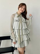 【スナイデル/SNIDEL】のティアードラッフルミニドレス MNT[021]|ID:prp329100004745080