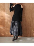 【スナイデル/SNIDEL】のSustainableコールドショルダーニットワンピース BLK[009]|ID:prp329100004745083