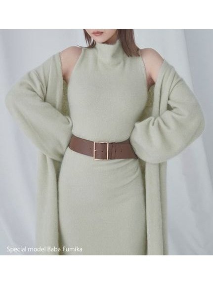 【スナイデル/SNIDEL】の【HIGH QUALITY】メリノウールアメスリニットワンピース インテリア・キッズ・メンズ・レディースファッション・服の通販 founy(ファニー) 　ファッション　Fashion　レディースファッション　Fashion for Women　ワンピース　Dresses　ニットワンピース　Knit Dresses　ウェーブ　Wavy Pattern　スペシャル　Special, Limited Edition　ドレープ　Drape, Draping Fabric　フィット　Fit, Slim Fit　リュクス　Luxury, Elegant, High-End, Chic　おすすめ　Recommended / Our Picks　MNT[021]|ID: prp329100004745084 ipo3291000000034300564