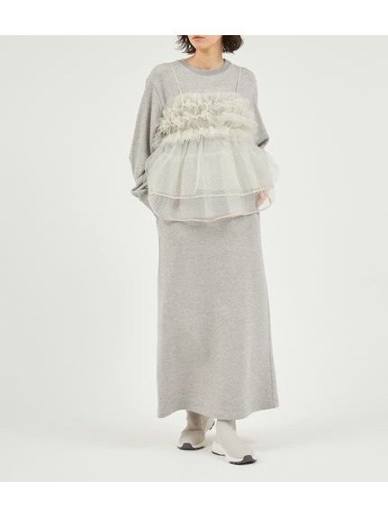 【エミ/emmi】の【セットアイテム】チュールビスチェ×裏毛ワンピースセット 人気、トレンドファッション・服の通販 founy(ファニー) 　ファッション　Fashion　レディースファッション　Fashion for Women　ワンピース　Dresses　スマート　Smart, Elegant　チュール　Tulip, Tulip Motif　ビスチェ　Bustier, Corset Top　ポケット　Pocket, Pocket Detail　 other-1|ID: prp329100004745091 ipo3291000000034300618