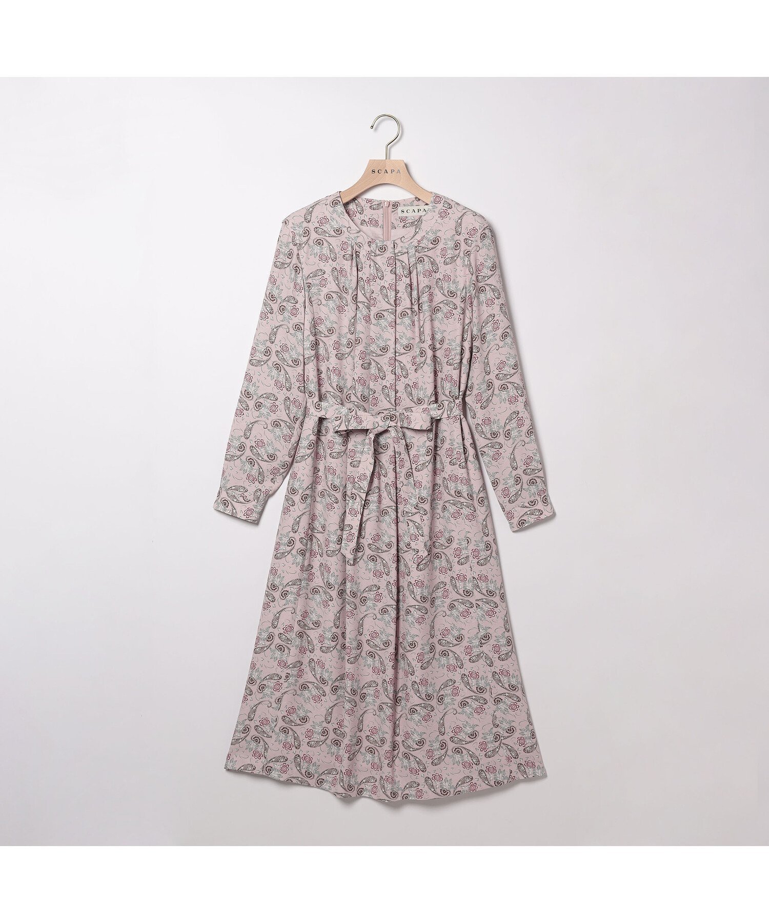 【スキャパ/SCAPA】の【WEB限定】サラサフラワープリントワンピース 人気、トレンドファッション・服の通販 founy(ファニー) 　ファッション　Fashion　レディースファッション　Fashion for Women　ワンピース　Dresses　オリエンタル　Oriental Pattern　フェミニン　Feminine, Girly　フラワー　Flower, Floral　プリント　Print, Printed Pattern　モチーフ　Motif, Design Theme　リボン　Ribbon, Bow　リラックス　Relax, Relaxed Fit　 other-1|ID: prp329100004745105 ipo3291000000034300719