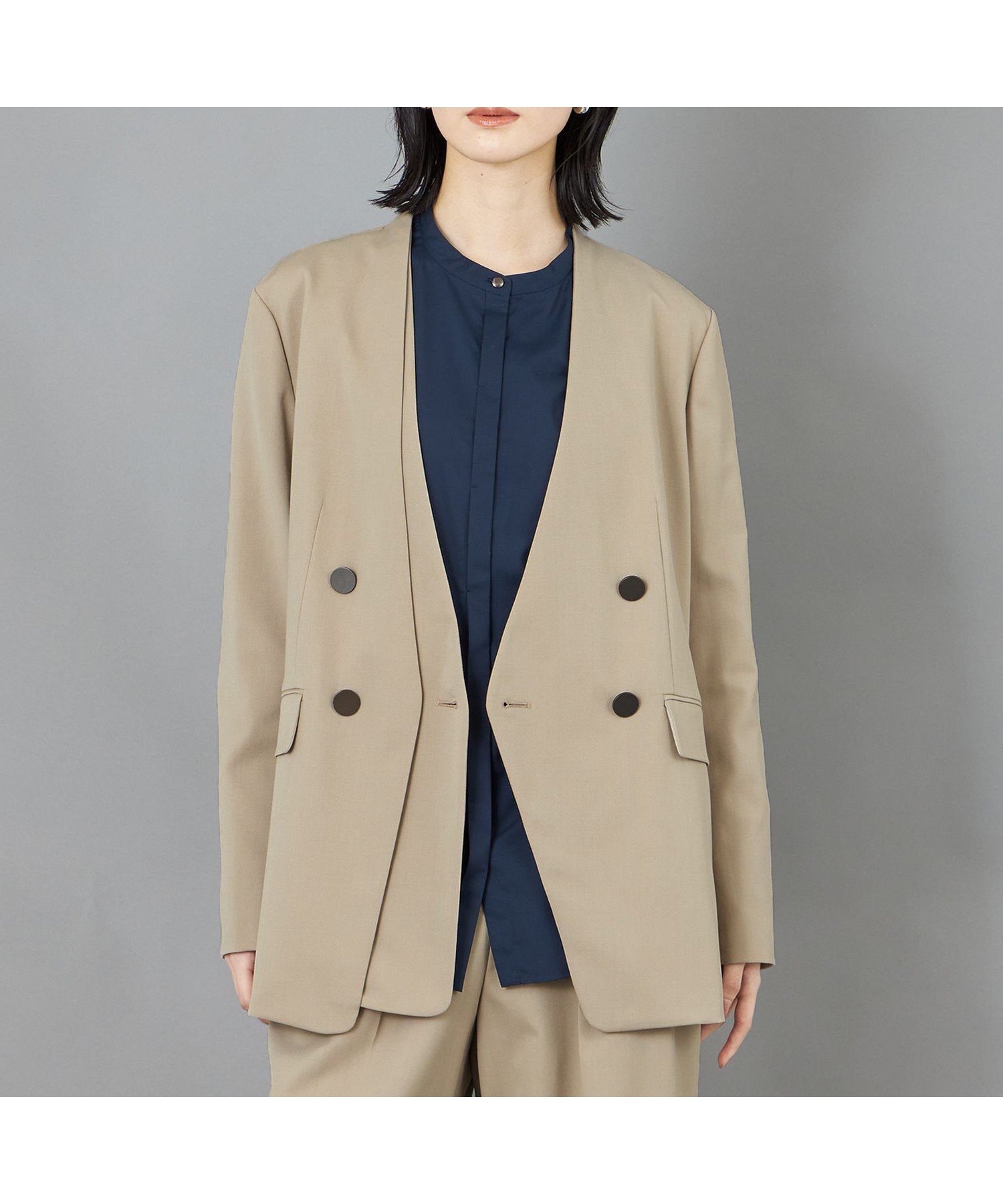 【キャスト/CAST】の【CAST COLON】フェイクレイヤードウールジャケット 人気、トレンドファッション・服の通販 founy(ファニー) 　ファッション　Fashion　レディースファッション　Fashion for Women　アウター　Coat / Outerwear Collection　レディースジャケット・軽アウター　Jackets　A/W・秋冬　Autumn/Winter　 other-1|ID: prp329100004745122 ipo3291000000034300864