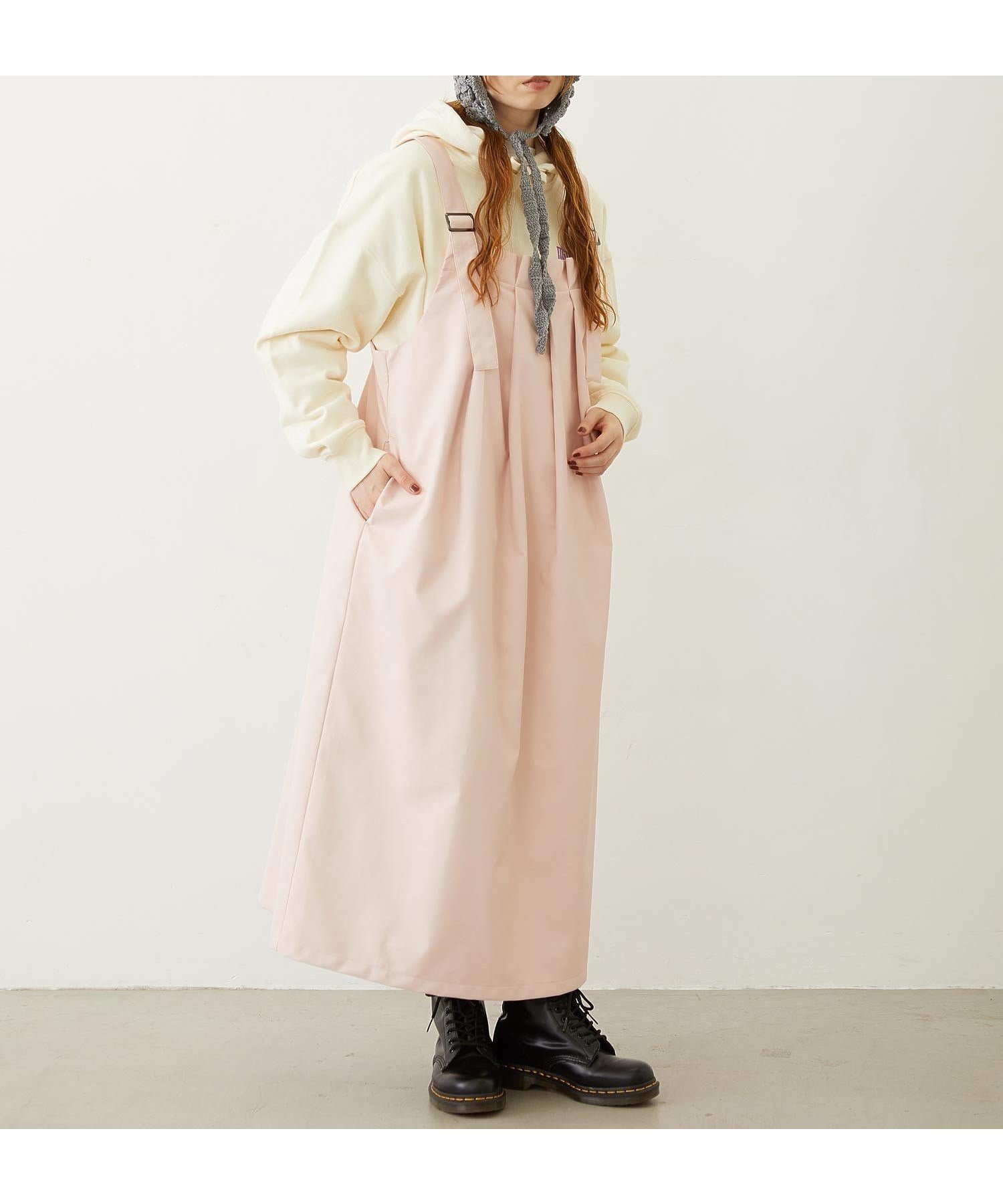 【ミルクフェド/MILKFED.】のMILKFED./FAUX LEATHER TUCK DRESS インテリア・キッズ・メンズ・レディースファッション・服の通販 founy(ファニー) 　ファッション　Fashion　レディースファッション　Fashion for Women　ワンピース　Dresses　フォーマル・パーティードレス・結婚式用ドレス　Elegant & Casual Dresses　LtPINK|ID: prp329100004745123 ipo3291000000034300872