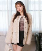 【リップサービス/LIP SERVICE】のLIP SERVICE/シープライクミドルボアジャケット 人気、トレンドファッション・服の通販 founy(ファニー) ファッション Fashion レディースファッション Fashion for Women アウター Coat / Outerwear Collection レディースジャケット・軽アウター Jackets おすすめ Recommended / Our Picks クラシカル Classical, Vintage-Inspired シンプル Simple, Minimal ジャケット Jacket, Outerwear ダウン Down, Puffer ツイード Twill, Twill Weave デニム Denim, Jeans Material トレンド Trend, Trending Now フロント Front, Front Design ボトム Bottoms, Lower Wear ミドル Middle Length, Mid Height A/W・秋冬 Autumn/Winter thumbnail アイボリー|ID: prp329100004745131 ipo3291000000034300997