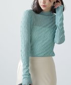 【フリーズマート/FREE'S MART】のウェーブ柄シアーインナーカットソー グリーン|ID: prp329100004745132 ipo3291000000034301016
