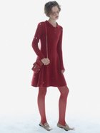 【セルフォード/CELFORD】の襟付きミニニットワンピース RED[046]|ID: prp329100004745155 ipo3291000000035161925