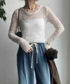 【ドゥドゥ/DouDou】の【再追加決定!】レースロングスリーブトップス 人気、トレンドファッション・服の通販 founy(ファニー) ファッション Fashion レディースファッション Fashion for Women トップス・カットソー Cut & Sew Tops インナー Innerwear ジャケット Jacket, Outerwear スマート Smart, Elegant 雑誌 Magazine, Fashion Magazine レース Lace, Lace Fabric ロング Long, Long-Length A/W・秋冬 Autumn/Winter 冬 Winter / This Winter 再入荷 Restock / Back in Stock エレガント 上品 Elegant 2025年 2025 2025-2026秋冬・A/W Autumn/Winter 2025–26 AW25–26 thumbnail ホワイト|ID: prp329100004745161 ipo3291000000035083311