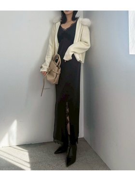 【フレイ アイディー/FRAY I.D】のWEB限定カラー レーストリムキャミワンピース 人気、トレンドファッション・服の通販 founy(ファニー) ファッション Fashion レディースファッション Fashion for Women ワンピース Dresses キャミソールワンピース Camisole Dresses キャミソール Camisole, Spaghetti Strap Top 今季 This Season, Current Season サテン Satin, Glossy Fabric スマート Smart, Elegant スリット Slit, Slit Detail タートル Turtleneck, Turtle Collar トレンド Trend, Trending Now レース Lace, Lace Fabric おすすめ Recommended / Our Picks エレガント 上品 Elegant |ID:prp329100004745164