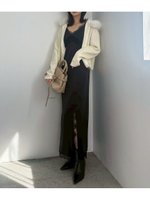 【フレイ アイディー/FRAY I.D】のWEB限定カラー レーストリムキャミワンピース 人気、トレンドファッション・服の通販 founy(ファニー) ファッション Fashion レディースファッション Fashion for Women ワンピース Dresses キャミソールワンピース Camisole Dresses キャミソール Camisole, Spaghetti Strap Top 今季 This Season, Current Season サテン Satin, Glossy Fabric スマート Smart, Elegant スリット Slit, Slit Detail タートル Turtleneck, Turtle Collar トレンド Trend, Trending Now レース Lace, Lace Fabric おすすめ Recommended / Our Picks エレガント 上品 Elegant |ID:prp329100004745164