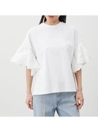 【ミラオーウェン/Mila Owen】のスリーブデザインカットドッキングトップス WHT[001]|ID: prp329100004745183 ipo3291000000034534077