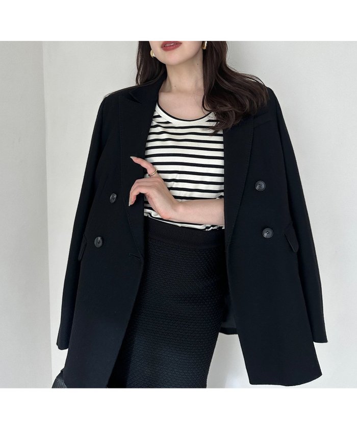 【アニュアンス/anuans】のステートメントウールオーバージャケット インテリア・キッズ・メンズ・レディースファッション・服の通販 founy(ファニー) https://founy.com/ ファッション Fashion レディースファッション Fashion for Women アウター Coat / Outerwear Collection レディースジャケット・軽アウター Jackets ジャケット Jacket, Outerwear ツイル Twist, Twisted Detail ハンド Hand, Handmade パターン Pattern, Design Print フィット Fit, Slim Fit リラックス Relax, Relaxed Fit エレガント 上品 Elegant |ID: prp329100004745198 ipo3291000000034507209