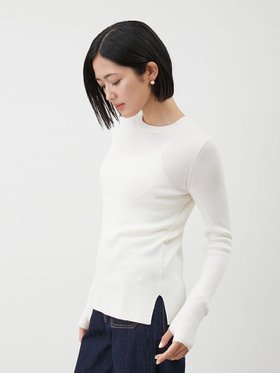 【ミラオーウェン/Mila Owen】のクルーネックリブニットプルオーバー 人気、トレンドファッション・服の通販 founy(ファニー) ファッション Fashion レディースファッション Fashion for Women トップス・カットソー Cut & Sew Tops ニット Knit Tops & Sweaters カジュアルプルオーバー・ニットトップス Pullovers & Knit Tops / Casual Pullovers インナー Innerwear ウォッシャブル Machine Washable キャミ Camisole, Cami Top シンプル Simple, Minimal スマート Smart, Elegant なめらか Smooth, Silky Texture エレガント 上品 Elegant |ID:prp329100004745228