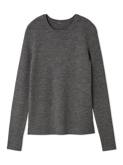 【ミラオーウェン/Mila Owen】のクルーネックリブニットプルオーバー インテリア・キッズ・メンズ・レディースファッション・服の通販 founy(ファニー) 　ファッション　Fashion　レディースファッション　Fashion for Women　トップス・カットソー　Cut & Sew Tops　ニット　Knit Tops & Sweaters　カジュアルプルオーバー・ニットトップス　Pullovers & Knit Tops / Casual Pullovers　インナー　Innerwear　ウォッシャブル　Machine Washable　キャミ　Camisole, Cami Top　シンプル　Simple, Minimal　スマート　Smart, Elegant　なめらか　Smooth, Silky Texture　エレガント 上品　Elegant　GRY[006]|ID: prp329100004745228 ipo3291000000034302206