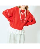 【ローリーズファーム/LOWRYS FARM】の2WAYハイショクステッチプルオーバー WEB限定サトムラレッド|ID: prp329100004745230 ipo3291000000034780901