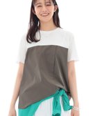 【インディヴィ/INDIVI】の秋SALE! 【洗える】ビスチェレイヤード風トップス オリーブグリーン|ID: prp329100004745245 ipo3291000000034302458