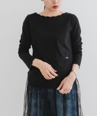 【アーバンリサーチ ロッソ/URBAN RESEARCH ROSSO】のF by ROSSO スカラッププルオーバー BLACK|ID: prp329100004745261 ipo3291000000034302770