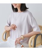 【インディヴィ/INDIVI】の【洗える】裾シアー半袖トップス ライトグレー|ID: prp329100004745326 ipo3291000000034303709
