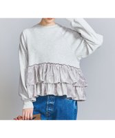 【ユナイテッドアローズ/UNITED ARROWS】のスウェット*ベロアティアード プルオーバー 人気、トレンドファッション・服の通販 founy(ファニー) ファッション Fashion レディースファッション Fashion for Women トップス・カットソー Cut & Sew Tops レディースパーカー・カジュアルフーディー Casual Hoodies & Sweatshirts カジュアルプルオーバー・ニットトップス Pullovers & Knit Tops / Casual Pullovers スウェット・クルーネックトップス Sweatshirts & Crewnecks / Relaxed Fit Sweat Tops ベロアトップス Velour Tops / Velvet-Look Items 秋 Autumn ガーリー Girly, Feminine Style ギャザー Gathered, Ruffled クラッシュ Distressed, Crashed Style スウェット / スエット Sweatshirt, Sweatwear スニーカー Sneakers, Trainers スポーティ Sporty, Casual Athletic スリーブ Sleeve, Long Sleeve / Short Sleeve デニム Denim, Jeans Material ハーフ Half, Half-Length ベロア Velour, Soft Velvet ミックス Mix, Mixed Style リラックス Relax, Relaxed Fit ロング Long, Long-Length アウトレット Outlet / Clearance おすすめ Recommended / Our Picks お家時間・ステイホーム Stay Home / At Home |ID:prp329100004745357