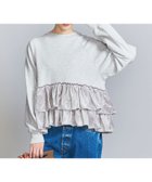 【ユナイテッドアローズ/UNITED ARROWS】のスウェット*ベロアティアード プルオーバー 人気、トレンドファッション・服の通販 founy(ファニー) ファッション Fashion レディースファッション Fashion for Women トップス・カットソー Cut & Sew Tops レディースパーカー・カジュアルフーディー Casual Hoodies & Sweatshirts カジュアルプルオーバー・ニットトップス Pullovers & Knit Tops / Casual Pullovers スウェット・クルーネックトップス Sweatshirts & Crewnecks / Relaxed Fit Sweat Tops ベロアトップス Velour Tops / Velvet-Look Items 秋 Autumn ガーリー Girly, Feminine Style ギャザー Gathered, Ruffled クラッシュ Distressed, Crashed Style スウェット / スエット Sweatshirt, Sweatwear スニーカー Sneakers, Trainers スポーティ Sporty, Casual Athletic スリーブ Sleeve, Long Sleeve / Short Sleeve デニム Denim, Jeans Material ハーフ Half, Half-Length ベロア Velour, Soft Velvet ミックス Mix, Mixed Style リラックス Relax, Relaxed Fit ロング Long, Long-Length アウトレット Outlet / Clearance おすすめ Recommended / Our Picks お家時間・ステイホーム Stay Home / At Home thumbnail MD.GRAY|ID: prp329100004745357 ipo3291000000034453279