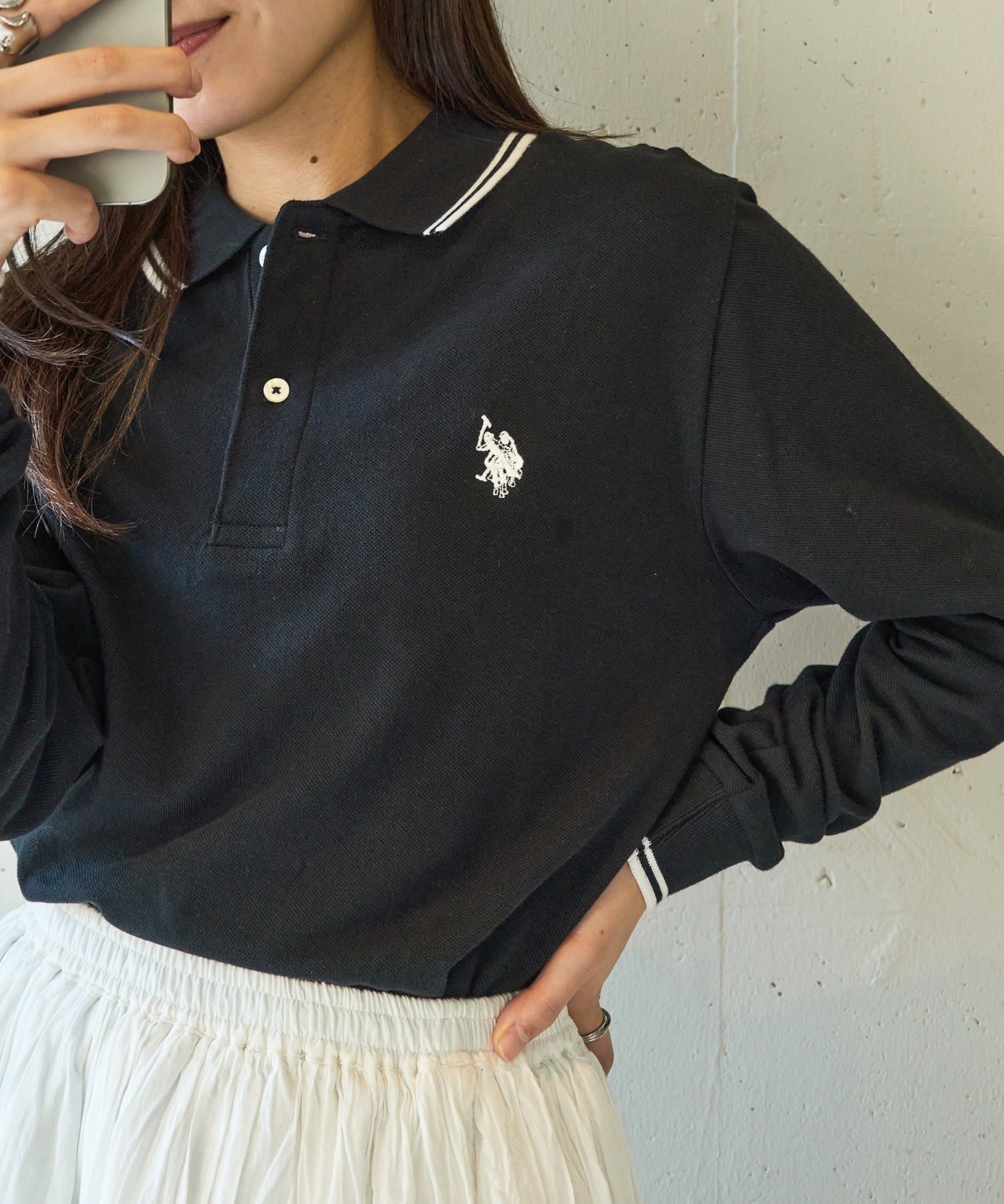 【セットアップセブン/SETUP7】のU.S. POLO ASSN./ティップラインロングスリーブポロシャツ ユニセックス 人気、トレンドファッション・服の通販 founy(ファニー) 　ファッション　Fashion　レディースファッション　Fashion for Women　トップス・カットソー　Cut & Sew Tops　シャツ・ブラウス・オフィスカジュアル　Elegant Blouses & Button-Ups　ポロシャツ・きれいめカジュアル　Smart-Casual Polo Tops　アクセサリー　Fashion Accessories　カーゴパンツ　Cargo Pants, Utility Pants　クラシカル　Classical, Vintage-Inspired　シンプル　Simple, Minimal　ジャケット　Jacket, Outerwear　スタイリッシュ　Stylish, Fashionable　スポーツ　Sports, Activewear　セットアップ　Set-Up, Coordinated Outfit　タートルネック　Turtleneck, High Neck　トレンド　Trend, Trending Now　ベーシック　Basic, Essential　ボトム　Bottoms, Lower Wear　メンズ　Men's, Menswear　リラックス　Relax, Relaxed Fit　ワンポイント　One Point, Statement Accent　再入荷　Restock / Back in Stock　おすすめ　Recommended / Our Picks　エレガント 上品　Elegant　 other-1|ID: prp329100004745358 ipo3291000000034304159