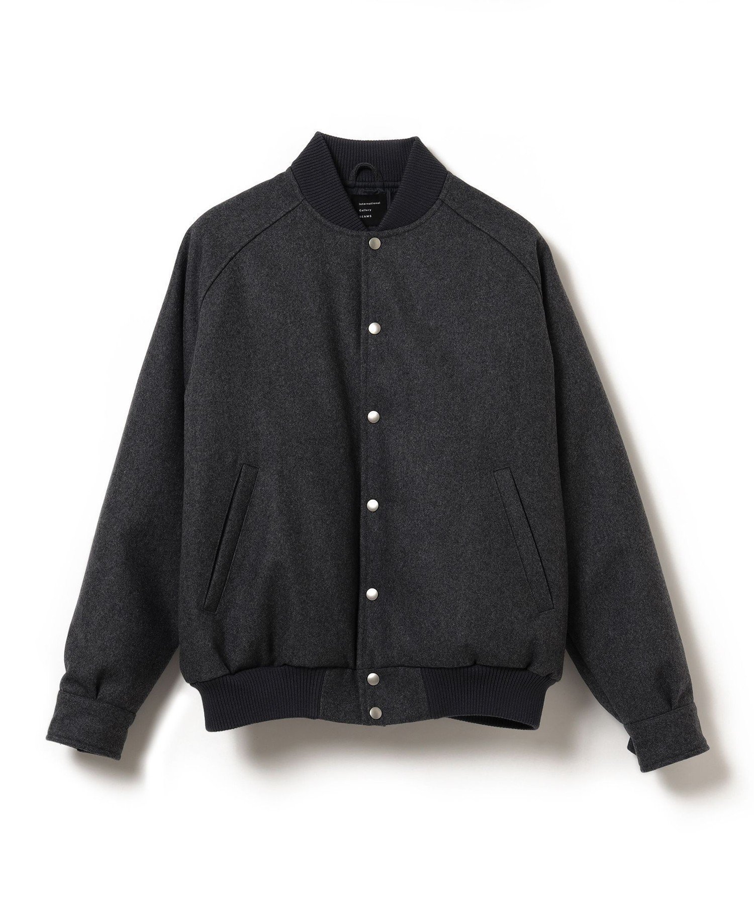 【ビームス/BEAMS / MEN】の【別注】TAION * IG / メルトン バーシティ ジャケット インテリア・キッズ・メンズ・レディースファッション・服の通販 founy(ファニー)  ファッション Fashion メンズファッション Fashion for Men カフス Cuff Design ジャケット Jacket, Outerwear スタンダード Standard, Basic タフタ Taffeta, Structured Fabric ダウン Down, Puffer ベーシック Basic, Essential ミックス Mix, Mixed Style メルトン Melton, Heavy Wool モダン Modern, Contemporary 別注 Limited Edition, Custom Order GREY|ID: prp329100004745399 ipo3291000000034304885