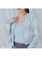 【スナイデル/SNIDEL】のアーガイルニットアンサンブル LBLU[081]|ID:prp329100004745457