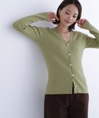 【ナチュラル ビューティー ベーシック/NATURAL BEAUTY BASIC】のゴールドボタンリブカーディガン 人気、トレンドファッション・服の通販 founy(ファニー) ファッション Fashion レディースファッション Fashion for Women トップス・カットソー Cut & Sew Tops カーディガン・羽織り Layered Style Cardigans スリット Slit, Slit Detail メタル Metal, Metal Parts ロング Long, Long-Length 春 Spring 秋 Autumn thumbnail ライトグリーン|ID: prp329100004745459 ipo3291000000034305746