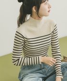 【アイテムズアーバンリサーチ/ITEMS URBAN RESEARCH】の『洗濯可』モチモチハイネックリブニット BORDER|ID: prp329100004745511 ipo3291000000034306684