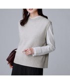 【アンタイトル/UNTITLED】の【重ね着レイヤードに】杢調ニットベスト グレー|ID: prp329100004745526 ipo3291000000034512121