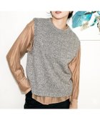 【アンタイトル/UNTITLED】の【重ね着レイヤードに】杢調ニットベスト ブラウン|ID: prp329100004745526 ipo3291000000034512123