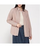 【クロコダイル/CROCODILE】のコットンブレンド チェック柄 ブラウス 人気、トレンドファッション・服の通販 founy(ファニー) ファッション Fashion レディースファッション Fashion for Women トップス・カットソー Cut & Sew Tops シャツ・ブラウス・オフィスカジュアル Elegant Blouses & Button-Ups インナー Innerwear ジャケット Jacket, Outerwear チェック Check, Plaid, Tartan 冬 Winter / This Winter thumbnail ピンク|ID: prp329100004745828 ipo3291000000034310185