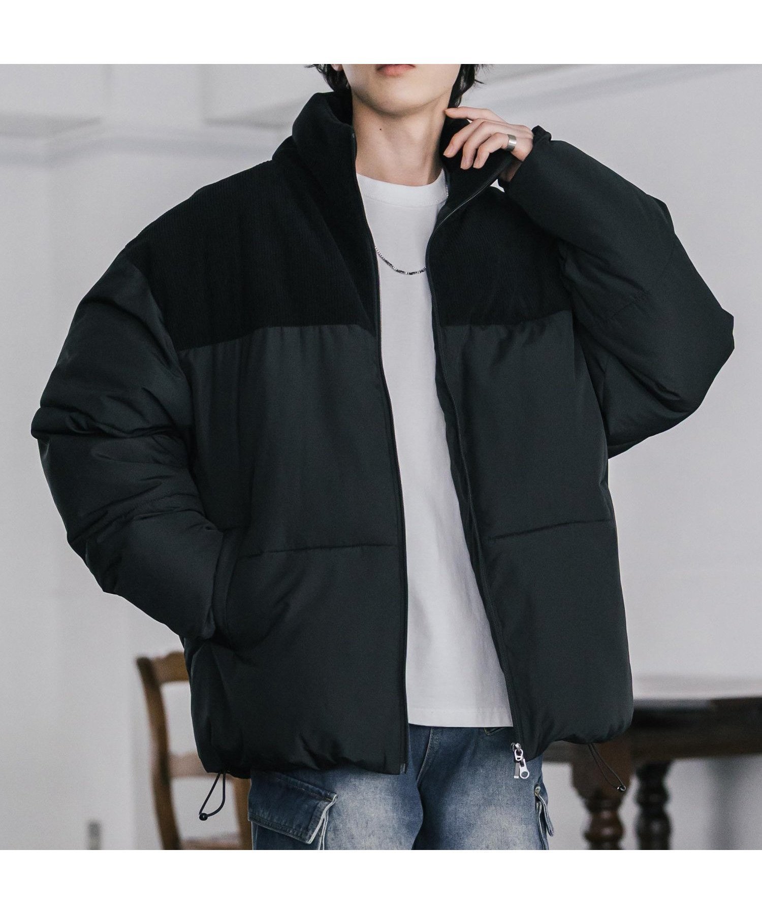 【ロッキーモンロー/Rocky Monroe】の新色追加 オーバーサイズリアルダウン機能性ファイバーダウンハイブリッドジャケット インテリア・キッズ・メンズ・レディースファッション・服の通販 founy(ファニー) ファッション Fashion レディースファッション Fashion for Women アウター Coat / Outerwear Collection レディースジャケット・軽アウター Jackets アウトドア Outdoor Clothing コーデュロイ Corduroy, Cord Fabric 軽量 Lightweight, Ultra Light ショート Short, Short Length シンプル Simple, Minimal ジップ Zip, Zipper スタンド Stand Collar, Upright Stand ダウン Down, Puffer トレーナー Sweatshirt, Trainer ドローコード Drawcord, Drawstring Cord バランス Balance, Style Balance ビッグ Big, Oversized フィット Fit, Slim Fit フェザー Feather, Feather Detail 防寒 Cold Protection, Winter-Ready ワイド Wide, Wide Fit 再入荷 Restock / Back in Stock おすすめ Recommended / Our Picks エレガント 上品 Elegant 2025年 2025 2025-2026秋冬・A/W Autumn/Winter 2025–26 AW25–26 ブラック|ID: prp329100004745836 ipo3291000000034840058