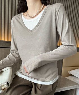 【アイモハ/aimoha】の【BANICO】Vネックシンプル長袖トップス 人気、トレンドファッション・服の通販 founy(ファニー) ファッション Fashion レディースファッション Fashion for Women トップス・カットソー Cut & Sew Tops Vネックトップス V-Neck Tops / V-Cut Neckline Shirts インナー Innerwear カーディガン Cardigan, Knitwear シンプル Simple, Minimal ジャケット Jacket, Outerwear スタイリッシュ Stylish, Fashionable ストレッチ Stretch, Stretchy Fabric タイトスカート Pencil Skirt, Tight Skirt デニム Denim, Jeans Material フィット Fit, Slim Fit フェミニン Feminine, Girly フレア Flare, Flared 軽量 Lightweight, Ultra Light 長袖 Long Sleeve, Full Sleeve |ID:prp329100004745852