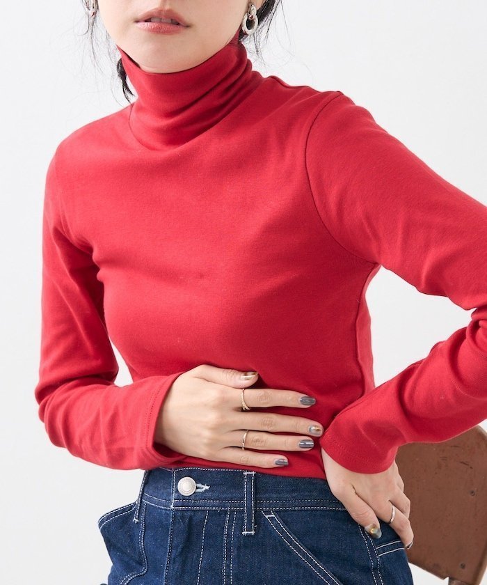 【フリークスストア/FREAK'S STORE】のフライスカット タートルトップス 24AW インテリア・キッズ・メンズ・レディースファッション・服の通販 founy(ファニー)  ファッション Fashion レディースファッション Fashion for Women トップス・カットソー Cut & Sew Tops 2024年 2024 2024-2025秋冬・A/W Autumn/Winter 2024–25 AW24–25 冬 Winter / This Winter インナー Innerwear カットソー Cut and Sewn Top タートル Turtleneck, Turtle Collar フィット Fit, Slim Fit ロング Long, Long-Length A/W・秋冬 Autumn/Winter レッド|ID: prp329100004745869 ipo3291000000034310561