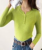 【アミュレット/Amulet】の【Dewlily】長袖リブニットトップス 人気、トレンドファッション・服の通販 founy(ファニー) ファッション Fashion レディースファッション Fashion for Women トップス・カットソー Cut & Sew Tops ニット Knit Tops & Sweaters シンプル Simple, Minimal フィット Fit, Slim Fit フォーマル Formal, Dressy フロント Front, Front Design A/W・秋冬 Autumn/Winter 長袖 Long Sleeve, Full Sleeve thumbnail ライトグリーン|ID: prp329100004745874 ipo3291000000034310607