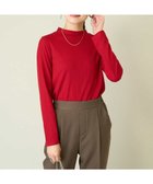 【アー ヴェー ヴェー/a.v.v】のプチハイネックリブトップス レッド|ID: prp329100004745887 ipo3291000000034665662