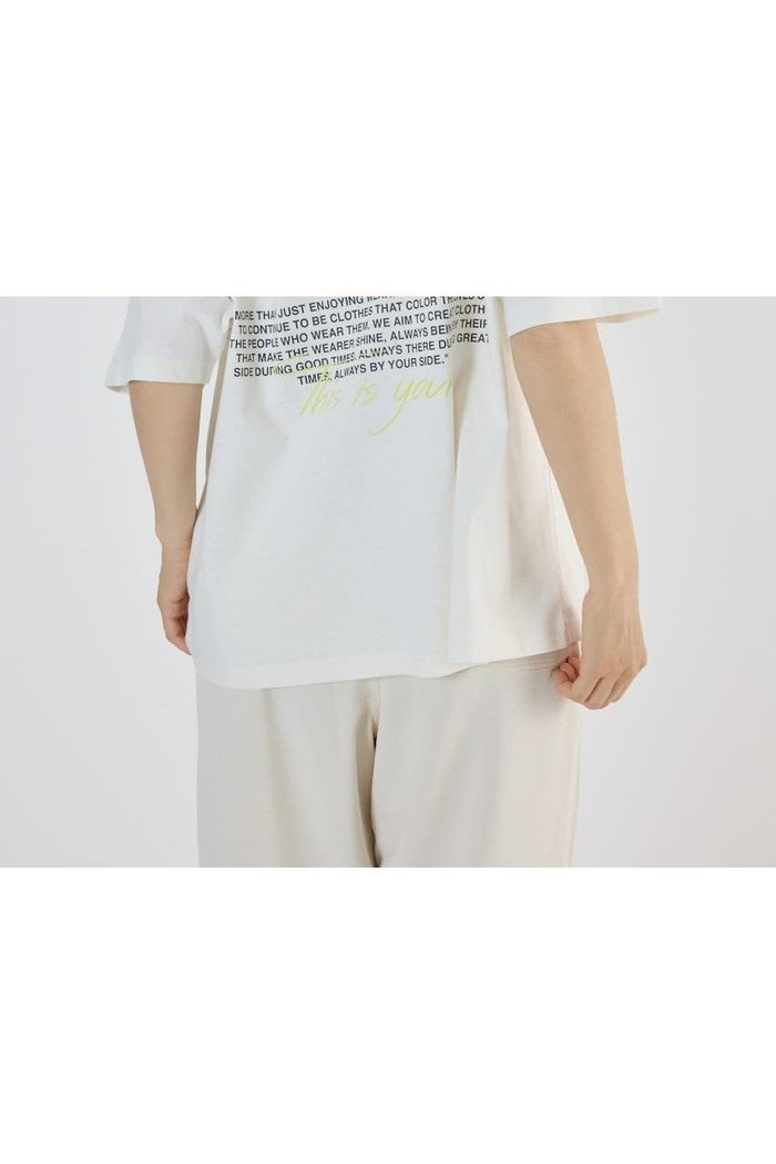 【ロデオクラウンズワイドボウル/RODEO CROWNS WIDE BOWL】のPALETTEロゴTシャツ インテリア・キッズ・メンズ・レディースファッション・服の通販 founy(ファニー) https://founy.com/ ファッション Fashion レディースファッション Fashion for Women トップス・カットソー Cut & Sew Tops シャツ・ブラウス・オフィスカジュアル Elegant Blouses & Button-Ups ロングTシャツ・Tシャツ Longline T-Shirts & Tees コンビ Combo, Combination Style プリント Print, Printed Pattern ルーズ Loose, Oversized 夏 Summer |ID: prp329100004745890 ipo3291000000034310778