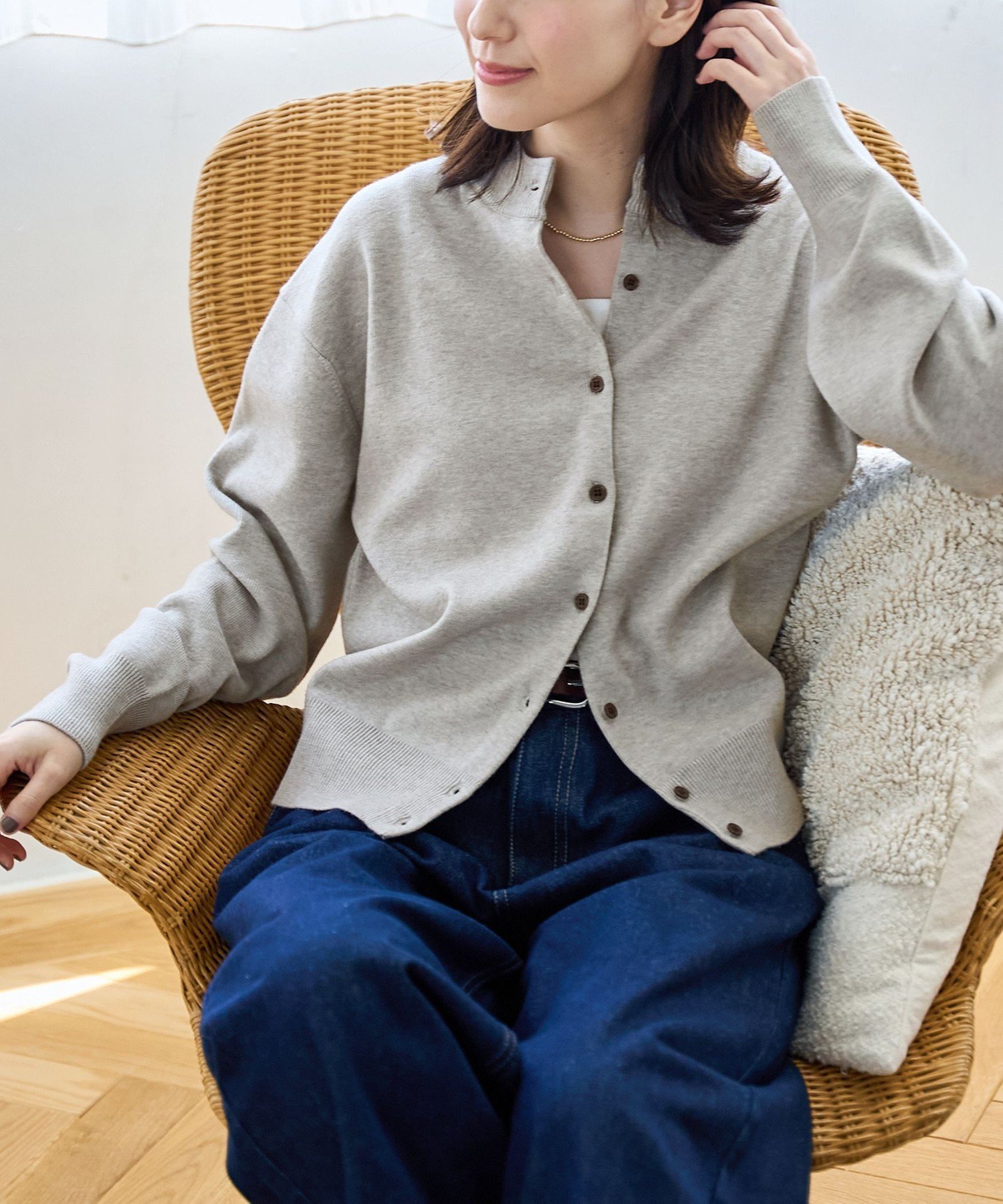 【コーエン/COEN】のモチモチモックネック ウォッシャブルニットカーディガン インテリア・キッズ・メンズ・レディースファッション・服の通販 founy(ファニー) ファッション Fashion レディースファッション Fashion for Women トップス・カットソー Cut & Sew Tops ニット Knit Tops & Sweaters カーディガン・羽織り Layered Style Cardigans インナー Innerwear 洗える Machine Washable カーディガン Cardigan, Knitwear コンパクト Compact, Small Size シンプル Simple, Minimal スニーカー Sneakers, Trainers ハイネック High Neck, Mock Neck ビスチェ Bustier, Corset Top ベーシック Basic, Essential ポケット Pocket, Pocket Detail モックネック Mock Neck, Short Turtleneck おすすめ Recommended / Our Picks エレガント 上品 Elegant LT.GRAY|ID: prp329100004745894 ipo3291000000034728254