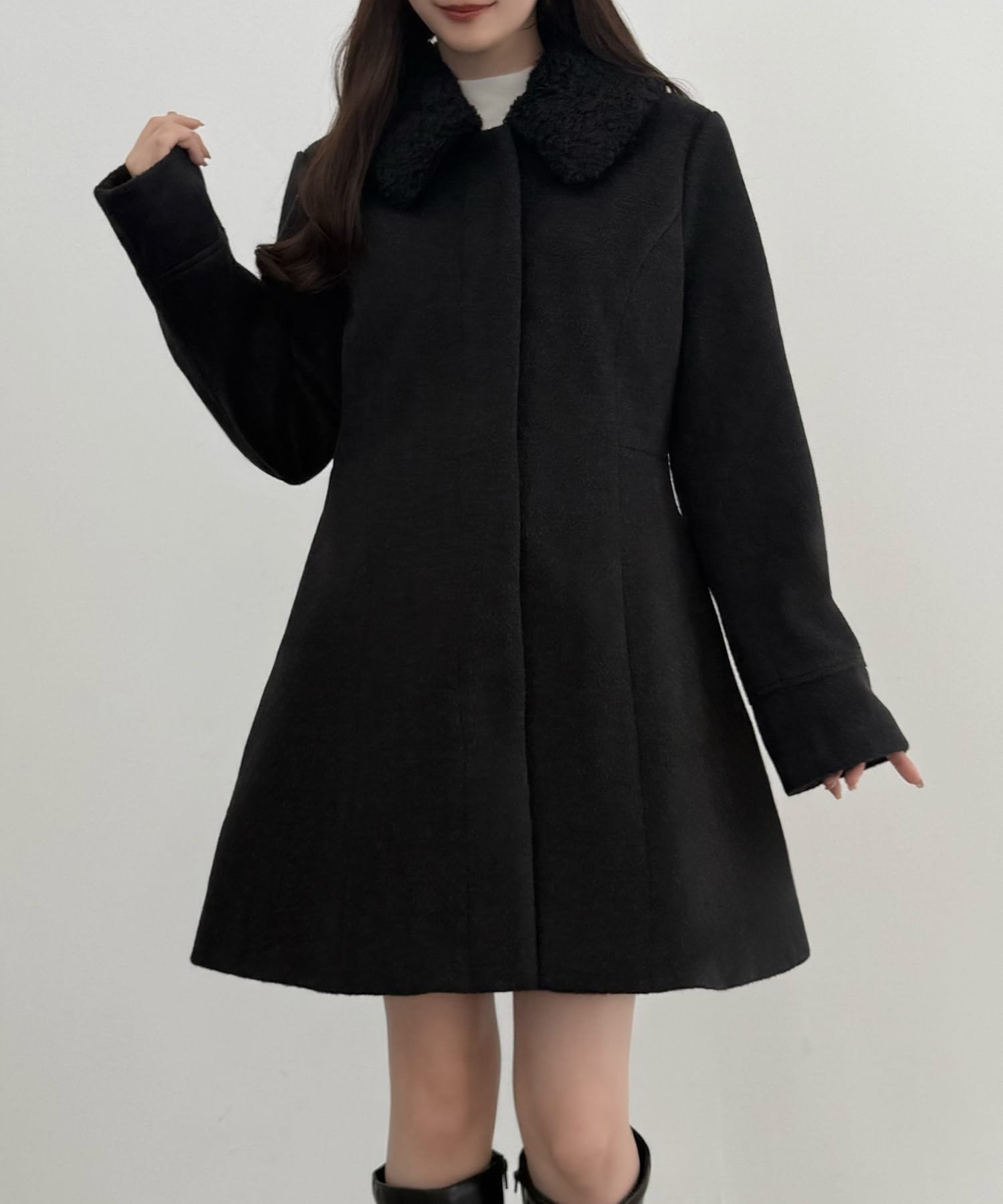 【ジュノア/JUNOAH】のCENEA 2wayカラーウエストシェイプミドルコート 人気、トレンドファッション・服の通販 founy(ファニー) ファッション Fashion レディースファッション Fashion for Women アウター Coat / Outerwear Collection コート・ロングコート・ピーコート Long Coats, Peacoats & More other-1|ID: prp329100004745918 ipo3291000000034493583