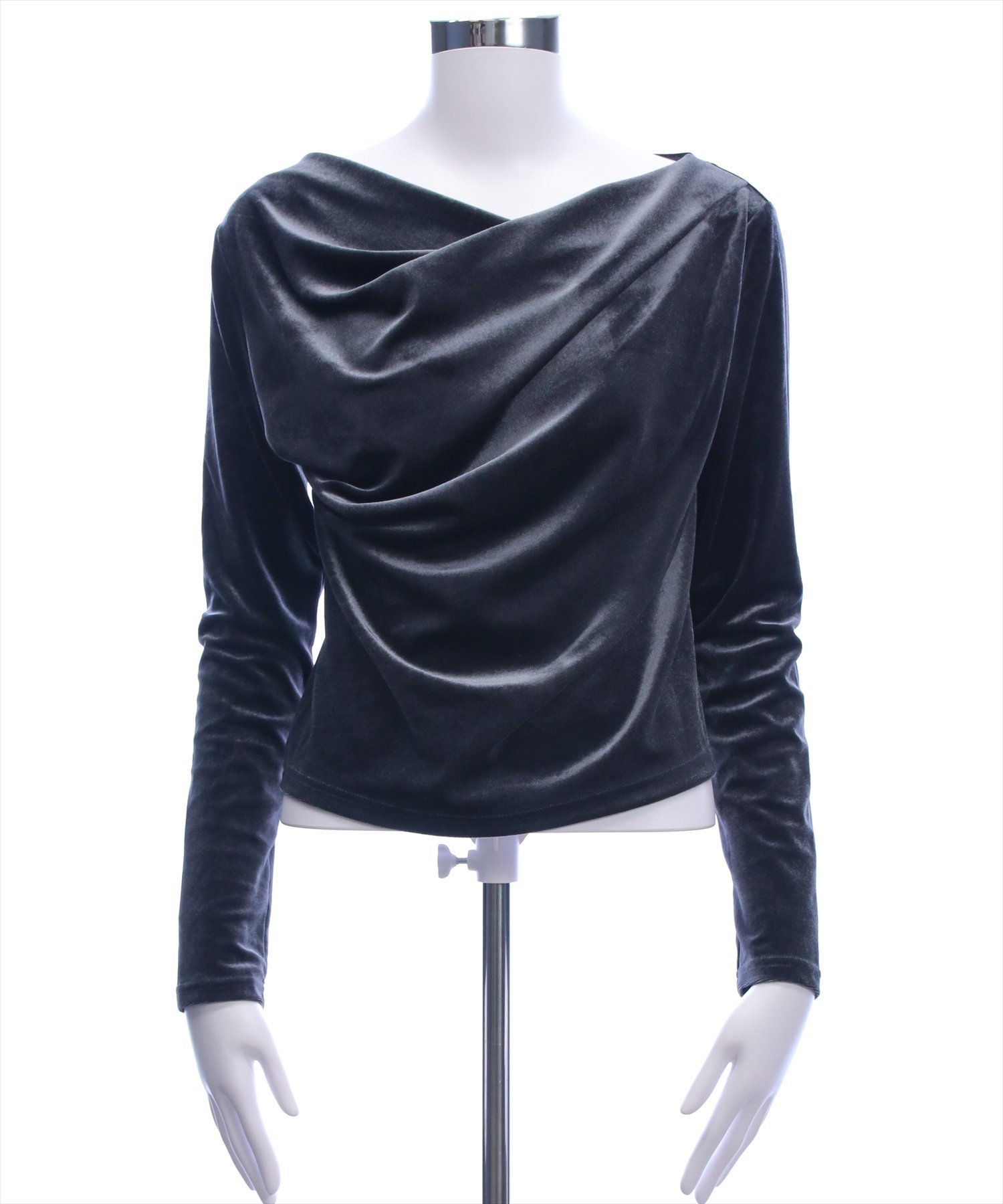 【クリア/clear】のベロアドレープトップス インテリア・キッズ・メンズ・レディースファッション・服の通販 founy(ファニー)  ファッション Fashion レディースファッション Fashion for Women トップス・カットソー Cut & Sew Tops ベロアトップス Velour Tops / Velvet-Look Items アクセサリー Fashion Accessories インナー Innerwear シンプル Simple, Minimal ジャケット Jacket, Outerwear センター Center, Center Line タイトスカート Pencil Skirt, Tight Skirt デニム Denim, Jeans Material なめらか Smooth, Silky Texture ベロア Velour, Soft Velvet レース Lace, Lace Fabric エレガント 上品 Elegant CGY|ID: prp329100004745941 ipo3291000000034383168