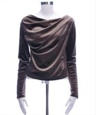 【クリア/clear】のベロアドレープトップス MO|ID: prp329100004745941 ipo3291000000034383170