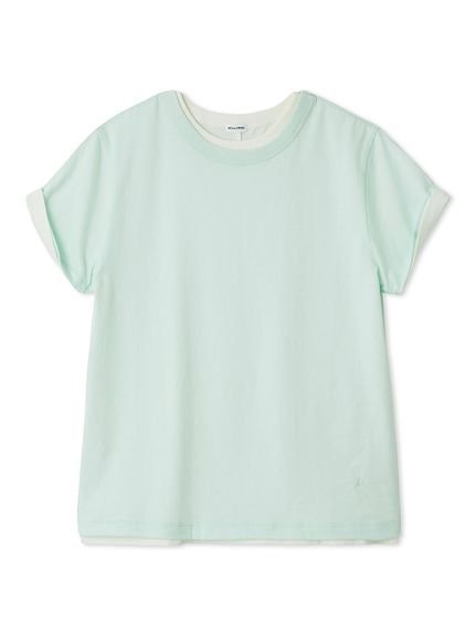 【ミラオーウェン/Mila Owen】の【セットアイテム】コットン100%レイヤード2PACK T インテリア・キッズ・メンズ・レディースファッション・服の通販 founy(ファニー) 　ファッション　Fashion　レディースファッション　Fashion for Women　イエロー　Yellow　グラフィック　Graphic, Graphic Design　コンパクト　Compact, Small Size　シンプル　Simple, Minimal　ストレッチ　Stretch, Stretchy Fabric　スマート　Smart, Elegant　トレンド　Trend, Trending Now　エレガント 上品　Elegant　ギフト プレゼント　Gift / Present　MNT[021]|ID: prp329100004745953 ipo3291000000035107092