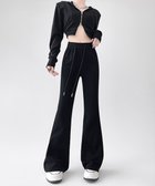 【ミニミニストア/miniministore】のフレアパンツ レディース 美脚 脚長 ブラック|ID: prp329100004745986 ipo3291000000034311633