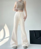 【ミニミニストア/miniministore】のフレアパンツ レディース 美脚 脚長 アイボリー|ID: prp329100004745986 ipo3291000000034311634