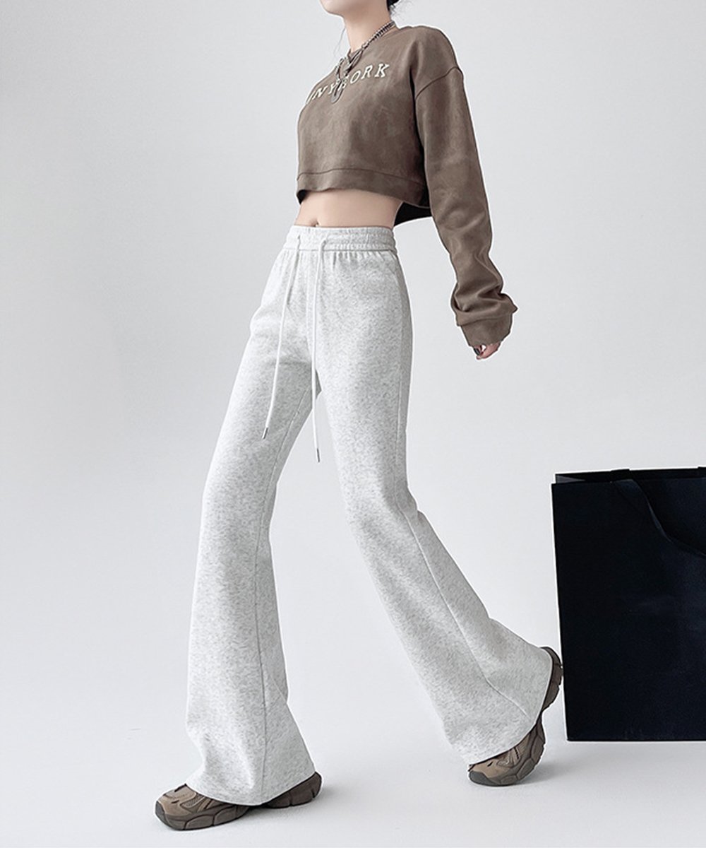 【ミニミニストア/miniministore】のフレアパンツ レディース 美脚 脚長 インテリア・キッズ・メンズ・レディースファッション・服の通販 founy(ファニー)  ファッション Fashion レディースファッション Fashion for Women パンツ Pants & Trousers ストーン Stone, Gem-Like フレア Flare, Flared リラックス Relax, Relaxed Fit ロング Long, Long-Length ストーン|ID: prp329100004745986 ipo3291000000034311639