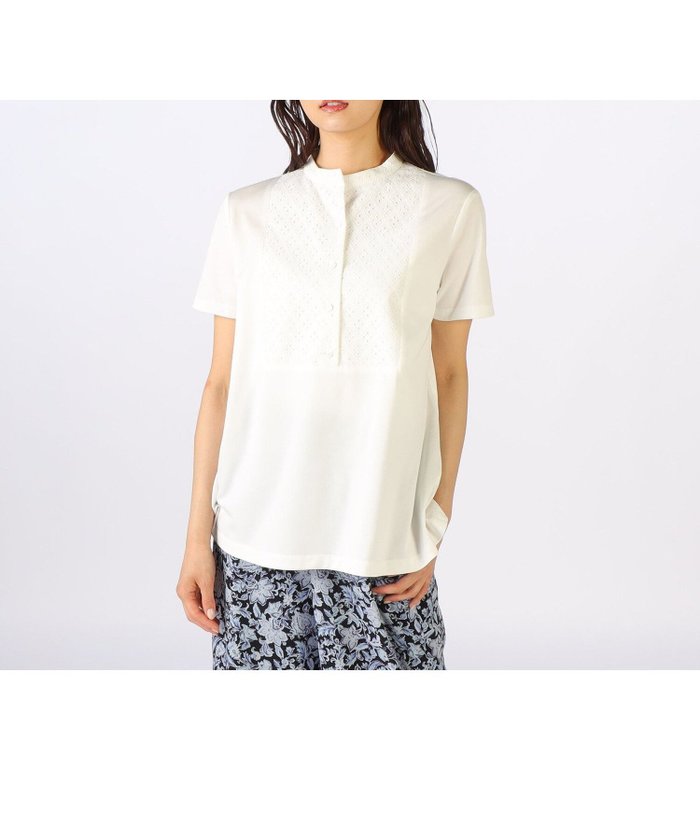 【キース/KEITH】のペディメントカットソー インテリア・キッズ・メンズ・レディースファッション・服の通販 founy(ファニー) https://founy.com/ ファッション Fashion レディースファッション Fashion for Women トップス・カットソー Cut & Sew Tops カットソー・ベーシックTシャツ Cut-and-Sewn Tops / Stretch Tees & Basics カットソー Cut and Sewn Top スタイリッシュ Stylish, Fashionable ドッキング Docking, Mixed Material 半袖 Short Sleeve, Half Sleeve |ID: prp329100004746045 ipo3291000000034312023